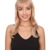 Adult Women's 19" Inch Long Length Wavy Side Back Lace Natural Blonde Hairline Icon Beauty Wig, 100% Heat Resistant Fibers, Perfect For Your Everyday Wear And Styling To Your Expectations! | Nunique