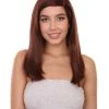 Adult Women's 18" Inch Long Length Straight 360 Lace Front Natural Brown Hairline Icon Beauty Wig, 100% Heat Resistant Fibers, Perfect For Your Everyday Wear And Styling To Your Expectations! | Nunique