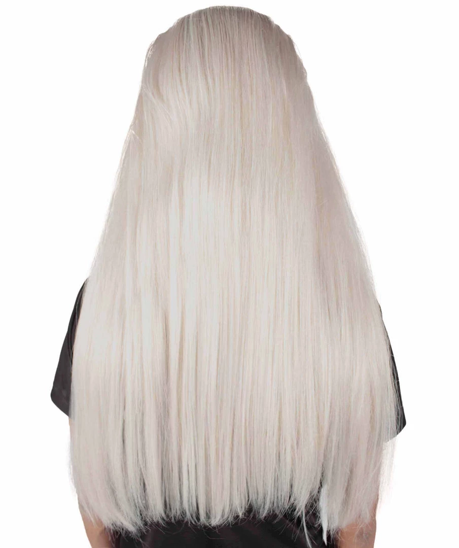 Adult Man's 24" Inch Long Length Halloween Cosplay Anime Animated Master Of Combat Video Game Character Wig, Synthetic Fiber Hair With Eye Brows, Beard And Mustache, | HPO Men's Wigs