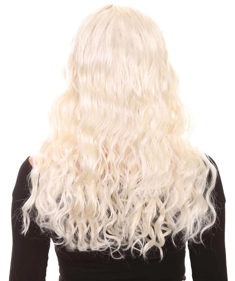 Adult Women's 21" Inch Long Length Halloween Animated Princess Of Frost Kingdom Costume Wig, Synthetic Soft Fiber Hair, Perfect For Your Next Convention And Group Anime Party! | HPO