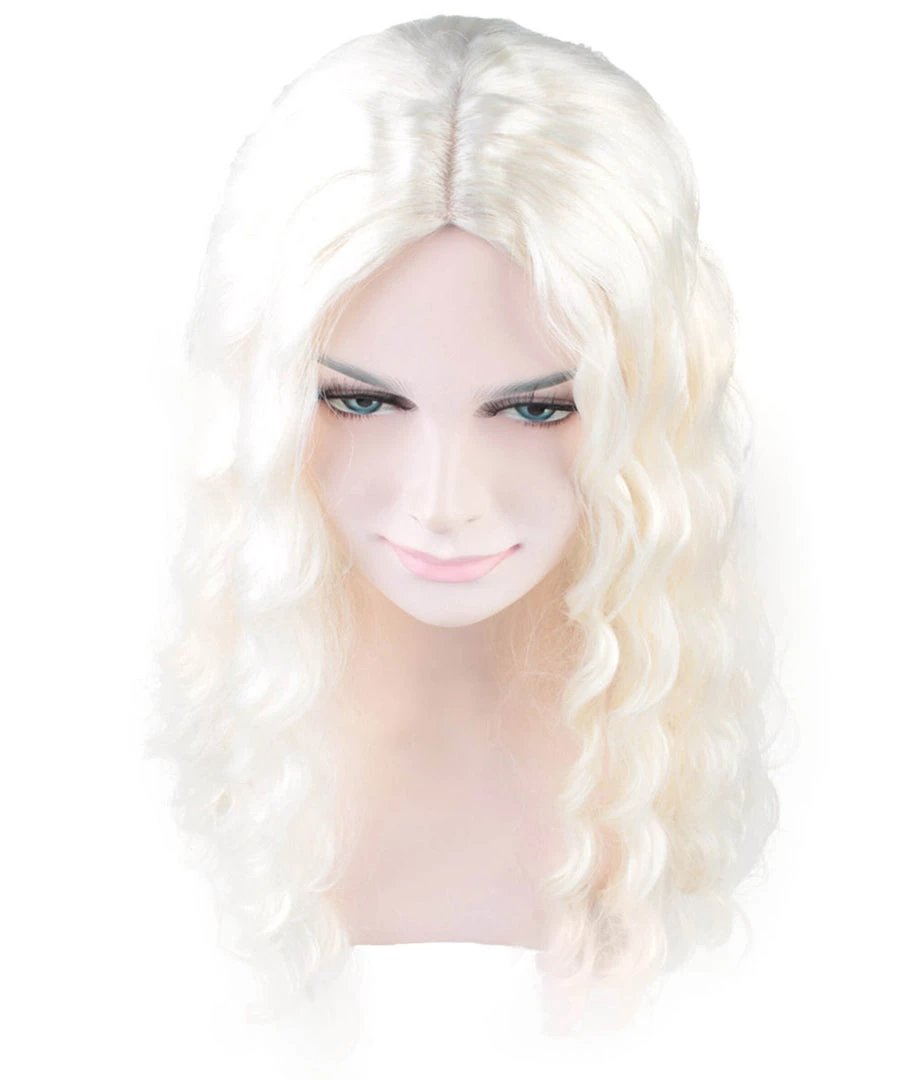Adult Women's 21" Inch Long Length Halloween Animated Princess Of Frost Kingdom Costume Wig, Synthetic Soft Fiber Hair, Perfect For Your Next Convention And Group Anime Party! | HPO