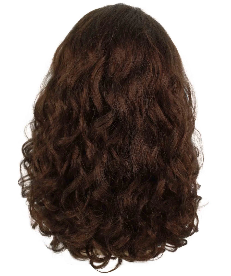 Adult Men's 19" Inch Long Length Halloween Brown Magical Giant Costume Wig With Beard, Synthetic Soft Fiber Hair, Perfect For Your Next Festival And Group Cosplay Party! | HPO