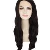 Nunique Adult Women's 27" Inch Extra Long Length Wavy C-Part Lace Natural Black 40's Icon Beauty Wig, 100% Heat Resistant Fibers, Perfect For Your Everyday Wear And Styling To Your Expectations! | Nunique