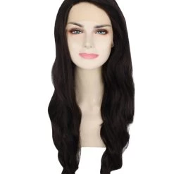 Nunique Adult Women's 27" Inch Extra Long Length Wavy C-Part Lace Natural Black 40's Icon Beauty Wig, 100% Heat Resistant Fibers, Perfect For Your Everyday Wear And Styling To Your Expectations! | Nunique