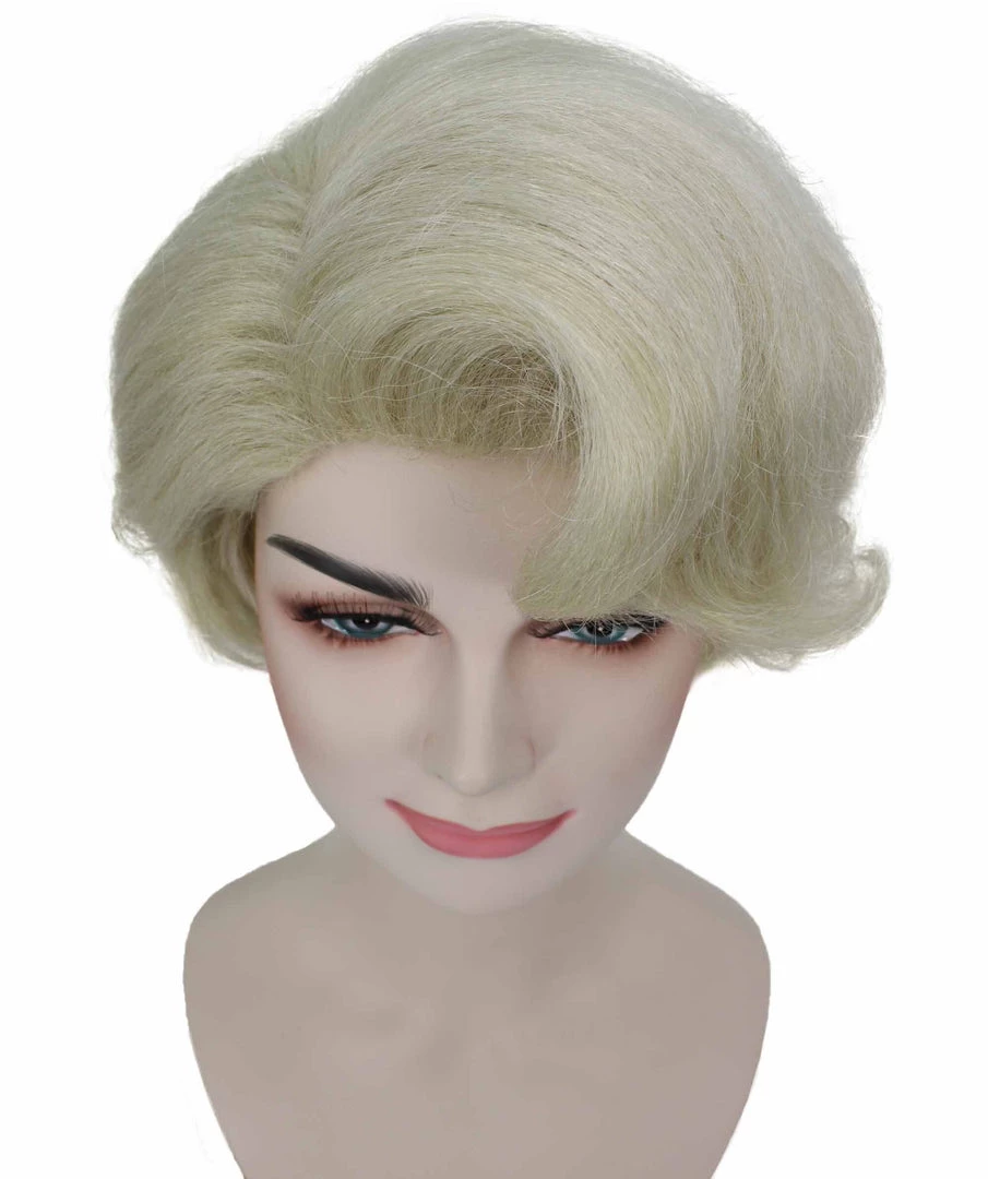 HPO Men's Prada Devil Miranda | Grey White Swoop Movie Wig | Premium Halloween Wig