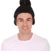 Adult Men's Japanese Samurai Wig Black | HPO