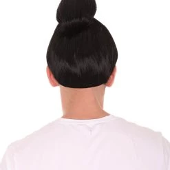 Adult Men's Japanese Samurai Wig Black | HPO