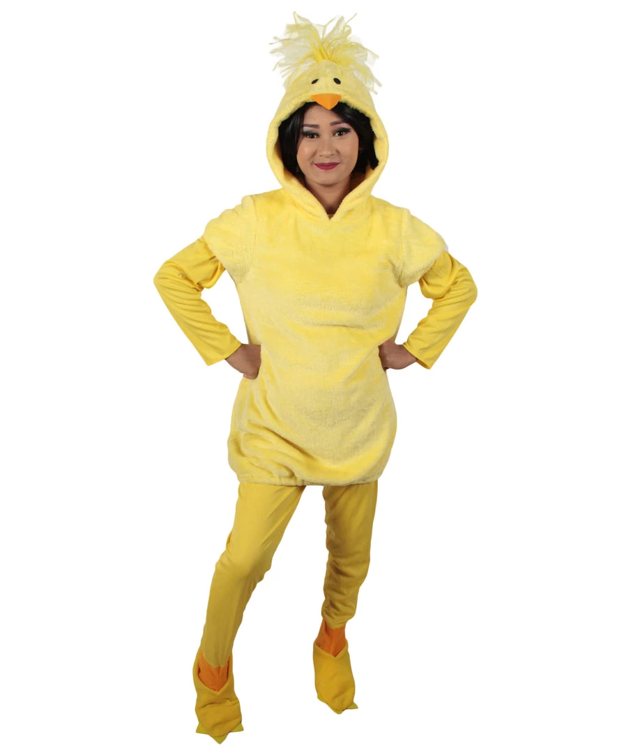 HPO Adult Women's Yellow And Pink Dress Chicken Costume Bundle