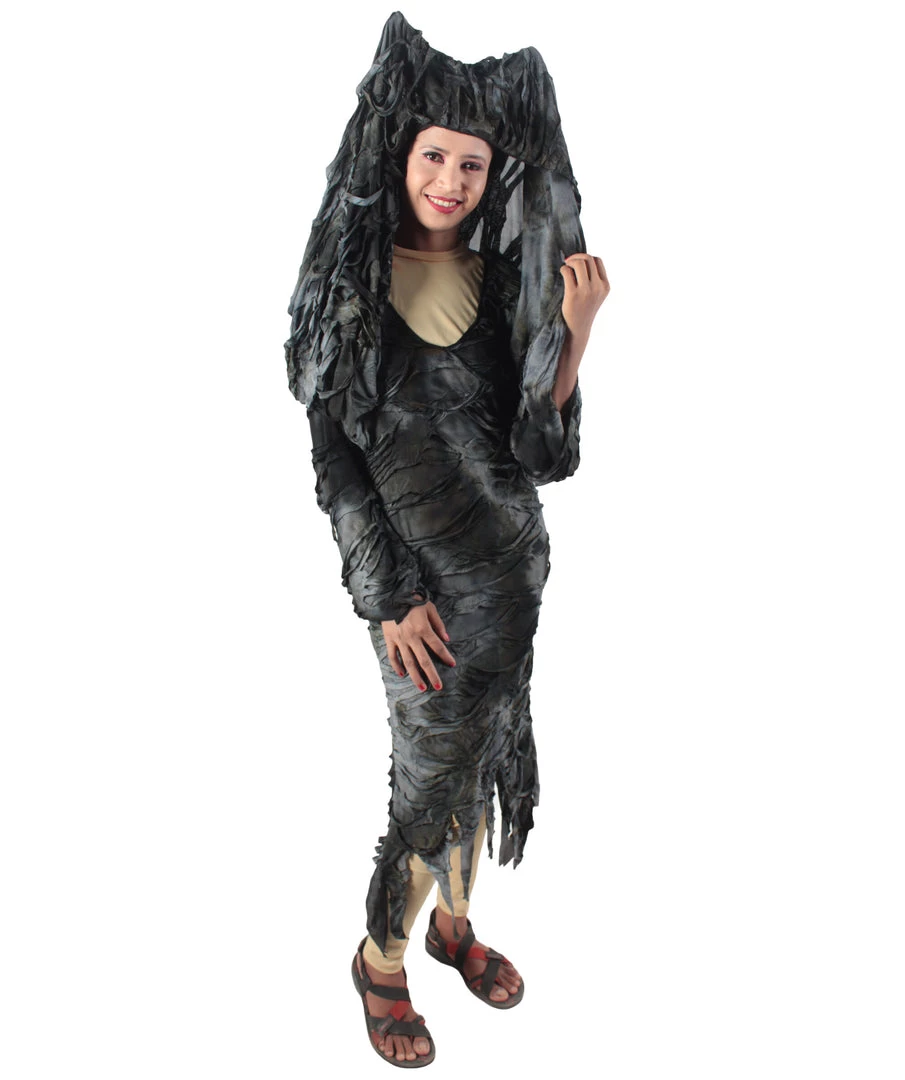 HPO Adult Women's Black Dreadful Style Costume Bundle