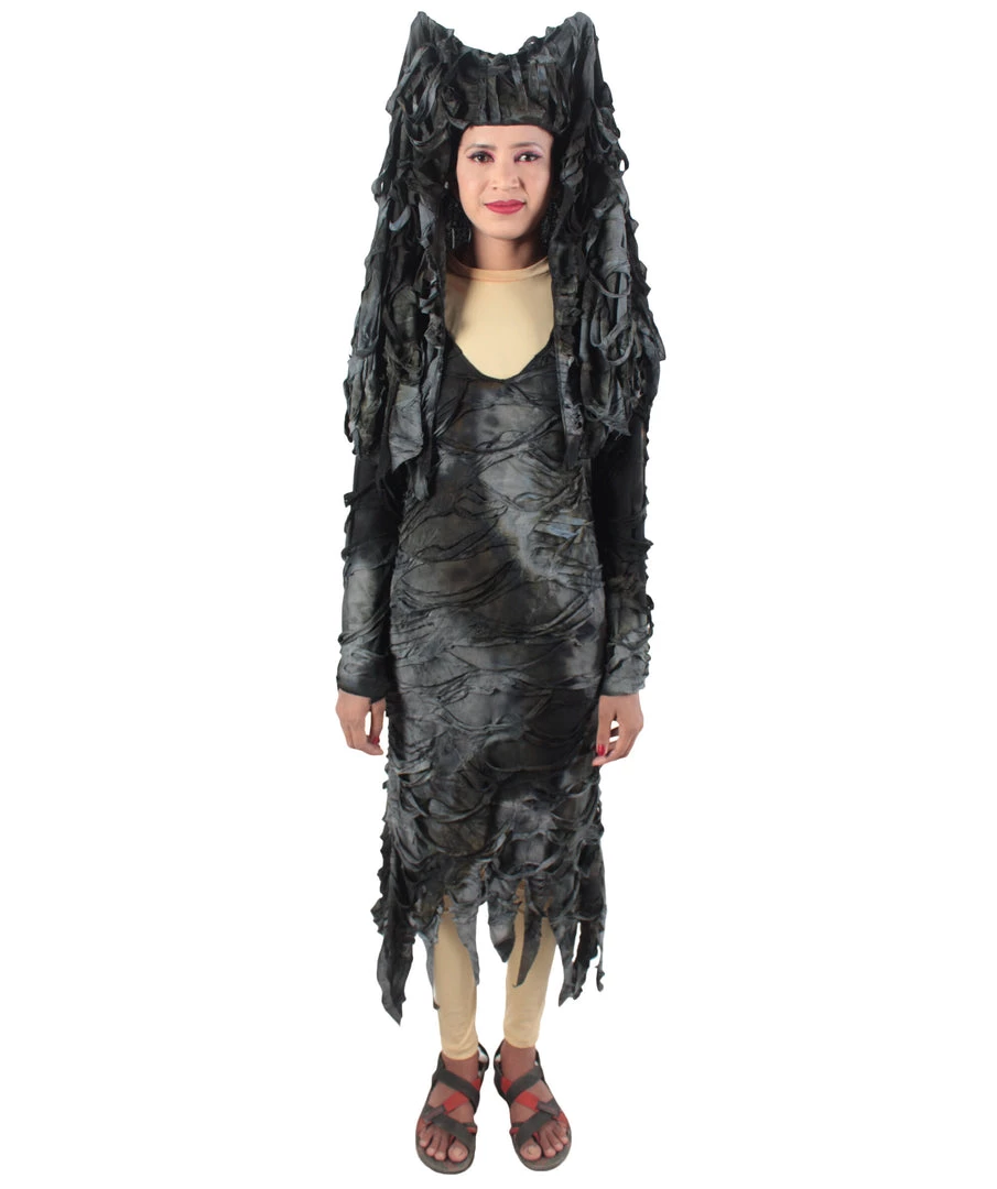 HPO Adult Women's Black Dreadful Style Costume Bundle