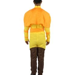 HPO Men's Adult Unisex Orange Straight Long Airbender Anime Animated Costume
