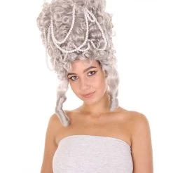 Baroque Marie Antoinette Womens Wig | Multiple Colors Historical Wigs | Premium Breathable Capless Cap | HPO Men's