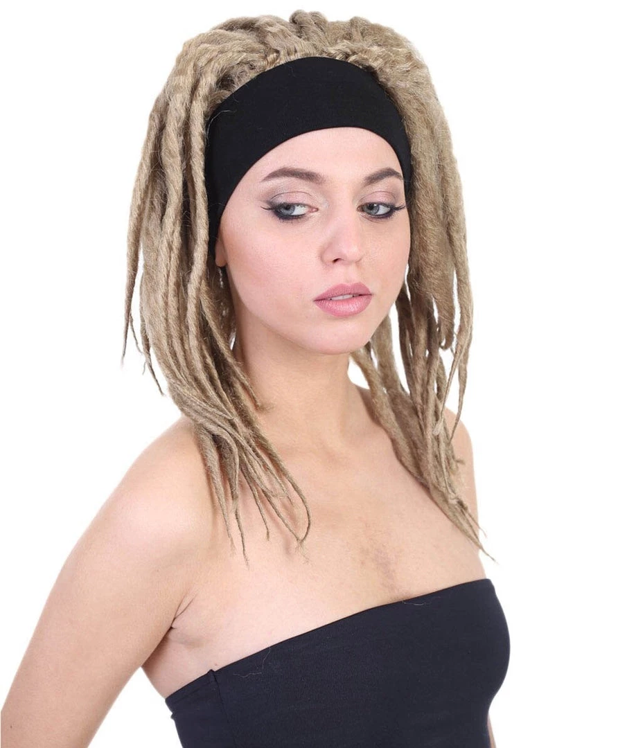 HPO Adult Women's Deluxe Brown Dreadlocks Wig