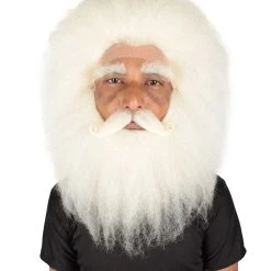 HPO Adult Unisex Christmas Side/Back Lace Front Santa Wig And Beard