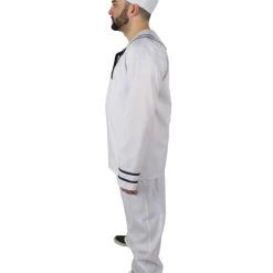 HPO Adult Men's White And Black Sailor Man Costume Bundle