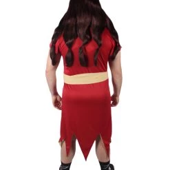 HPO Adult Men's Japanese Anime Stone Red Yukata Costume Bundle