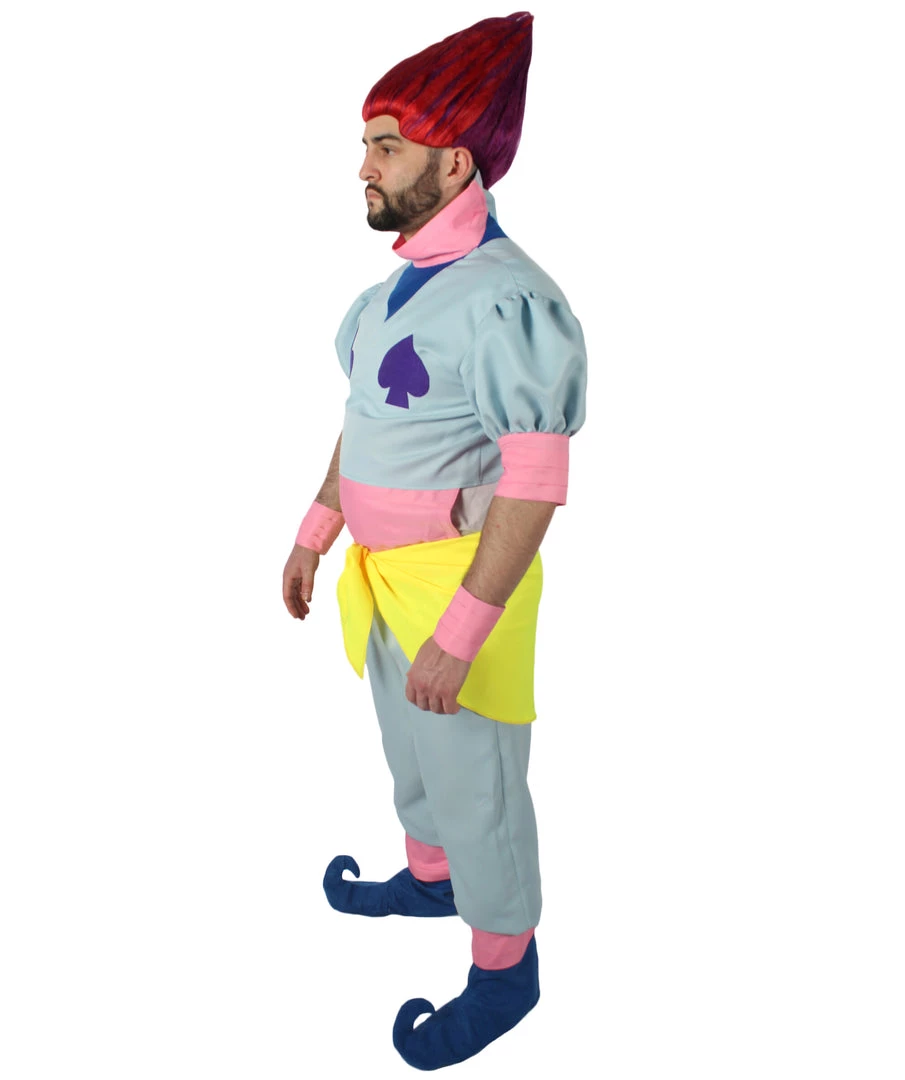 HPO Adult Men's Hunter X Blue Costume Pink Bands & Yellow Sash