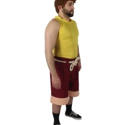 HPO Adult Men's Sea Monster Animated Movie Yellow Tank Top Costume Bundle