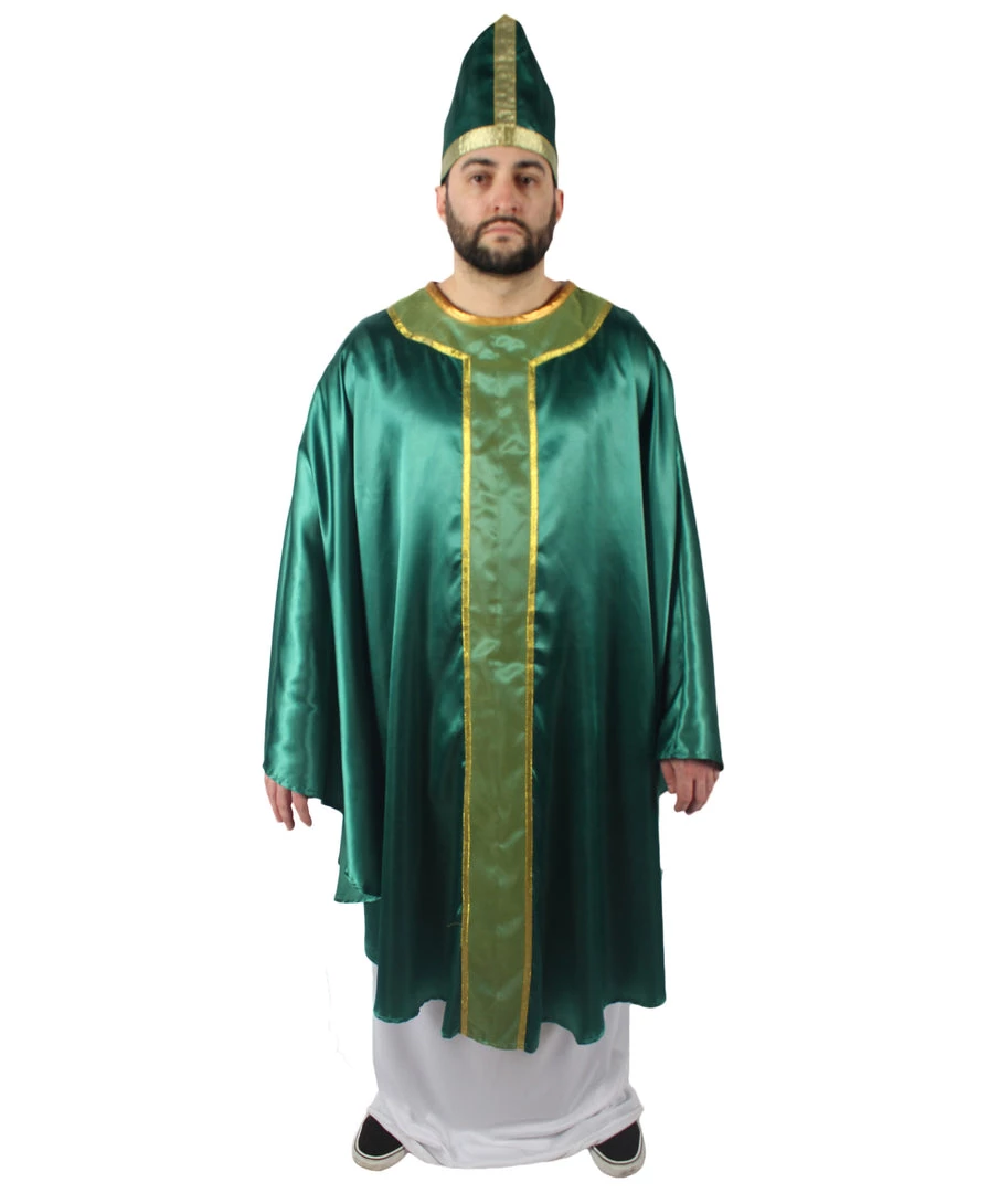 HPO Adults Men's St Patrick's Day Celebration Costume And Green Hat