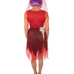 HPO Adult Women's Corpse Bridal Red Dress Animated Movie Costume