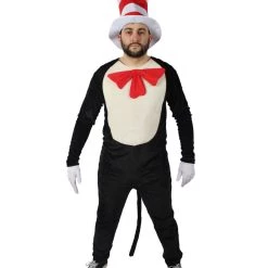 HPO Adult Men's Cat Hat Jumpsuit Costume