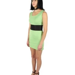 HPO Adult Women's Green Buttercup Superhero Cartoon Costume