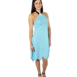 HPO Adult Women's Classis Sitcom Cartoon Light Blue Loincloth Costume