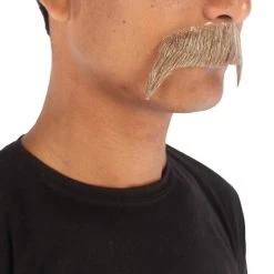 Men's Horseshoe Human Hair Mustache | Facial Hair Multiple Colors Option | HPO