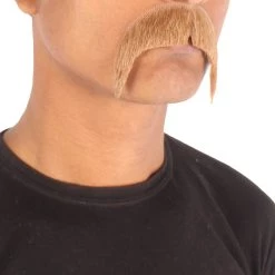 Men's Horseshoe Human Hair Mustache | Facial Hair Multiple Colors Option | HPO