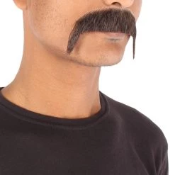Men's Horseshoe Human Hair Mustache | Facial Hair Multiple Colors Option | HPO