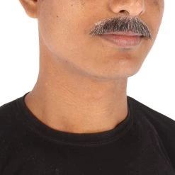 HPO Men's Human Hair Mustache Cosplay Facial Hair