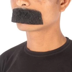 HPO Men's Human Hair Mustache Cosplay Facial Hair