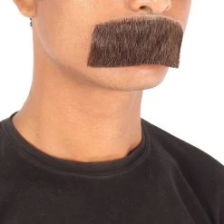 HPO Men's Human Hair Mustache Cosplay Facial Hair
