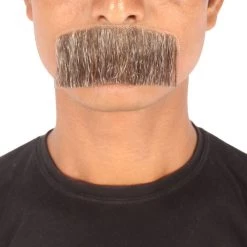 HPO Men's Human Hair Mustache Cosplay Facial Hair