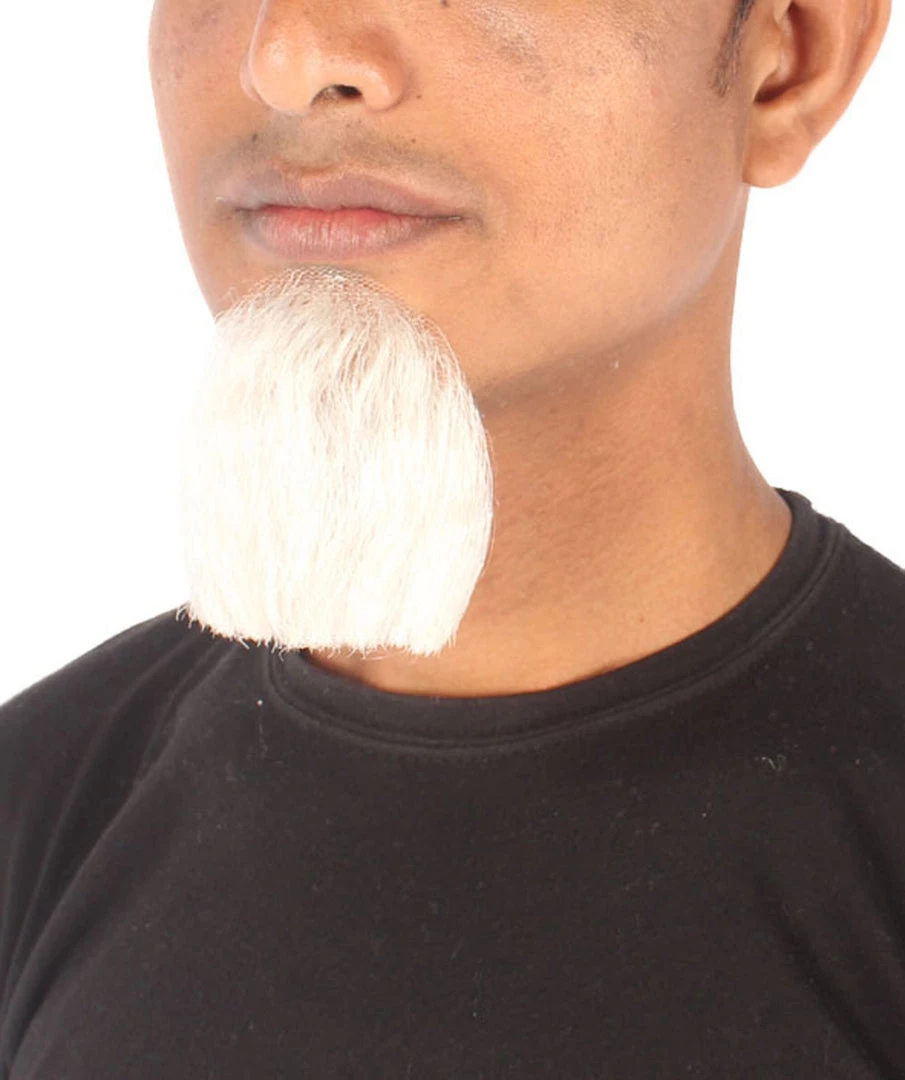HPO Men's Goatee Synthetic Fiber With Human Hair Blend Beard