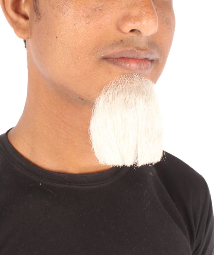 HPO Men's Goatee Synthetic Fiber With Human Hair Blend Beard