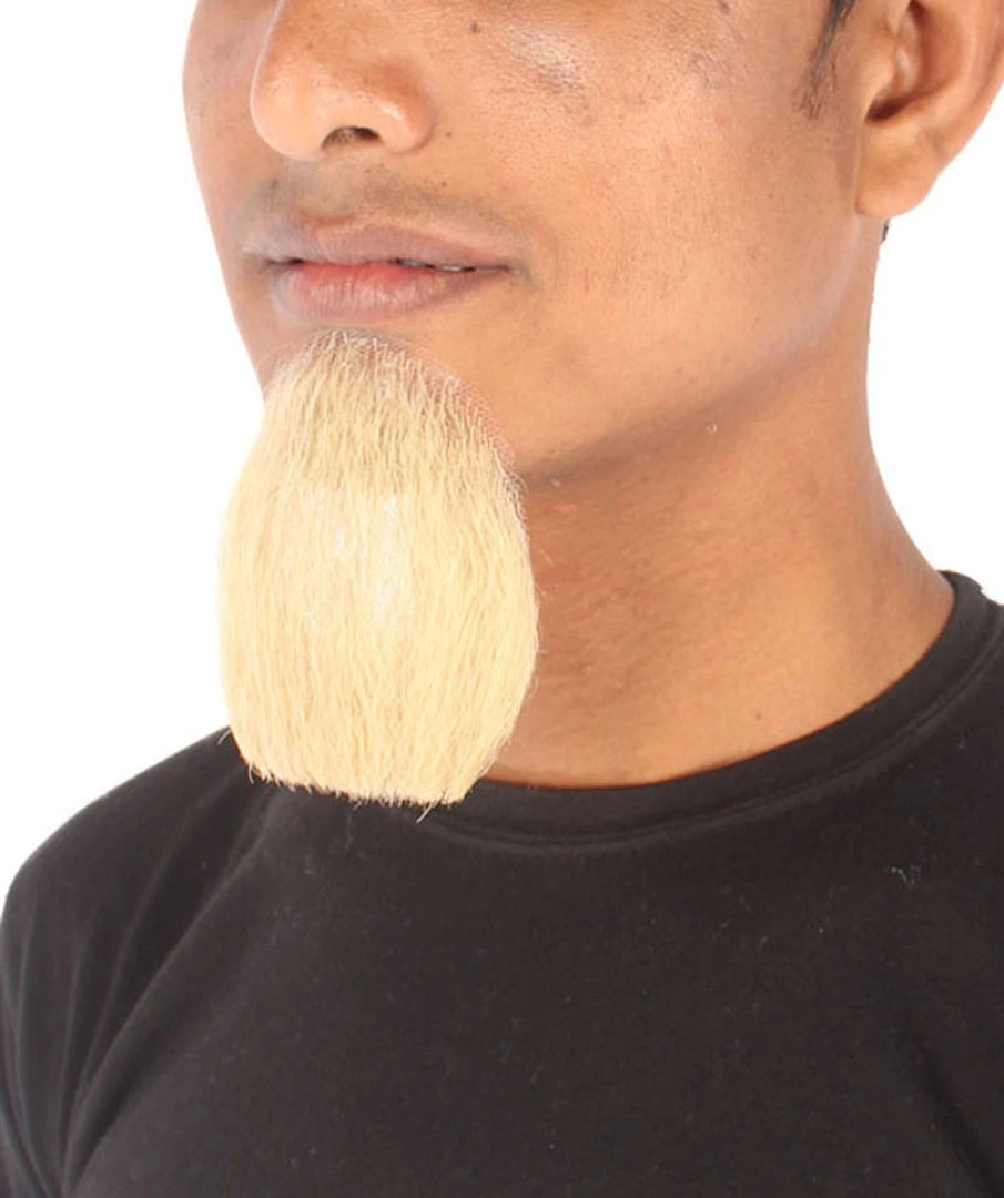 HPO Men's Goatee Synthetic Fiber With Human Hair Blend Beard