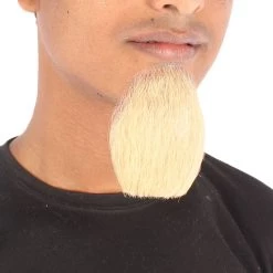 HPO Men's Goatee Synthetic Fiber With Human Hair Blend Beard