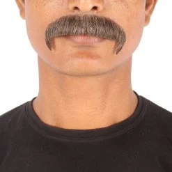 HPO Adult Men's Synthetic Hair Fake Mustache Cosplay Facial Hair | HPO