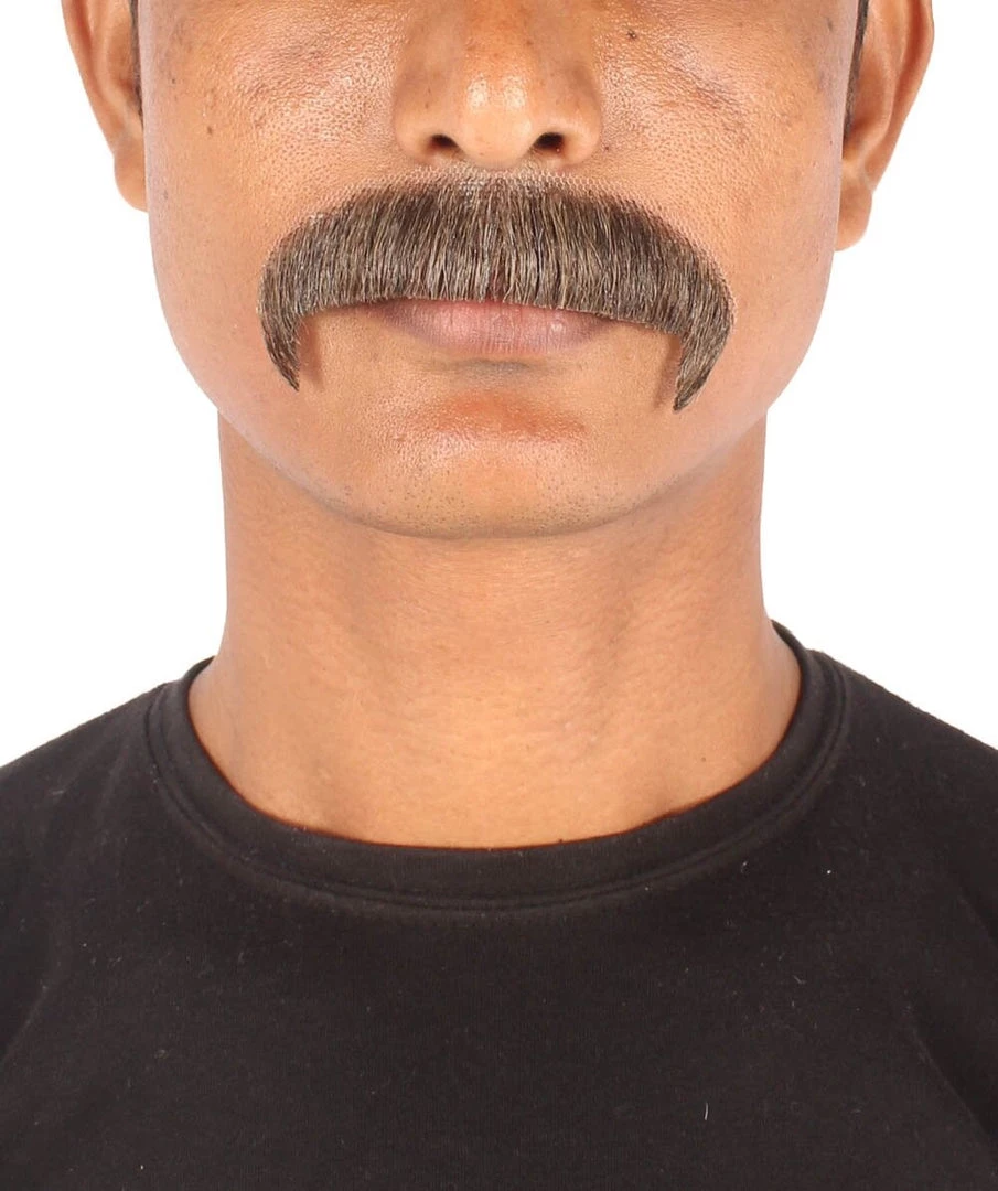 HPO Adult Men's Synthetic Hair Fake Mustache Cosplay Facial Hair | HPO
