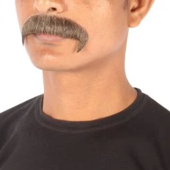 HPO Adult Men's Synthetic Hair Fake Mustache Cosplay Facial Hair | HPO