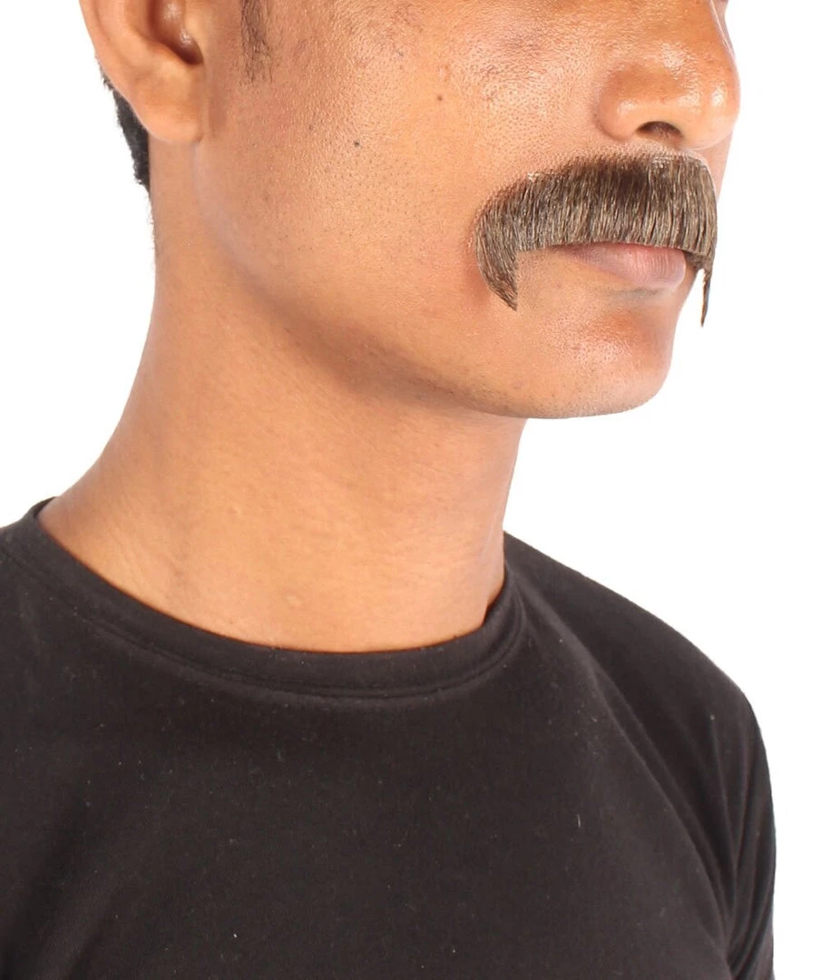 HPO Adult Men's Synthetic Hair Fake Mustache Cosplay Facial Hair | HPO