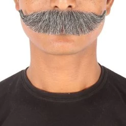 HPO Adult Men's Fake Hungarian Mustache (Black)
