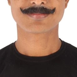 HPO Adult Men's Premium Imperial Fake Human Facial Hair Mustache