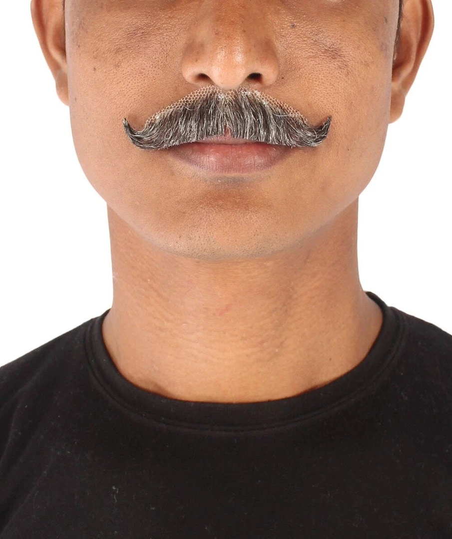 HPO Adult Men's Premium Imperial Fake Human Facial Hair Mustache