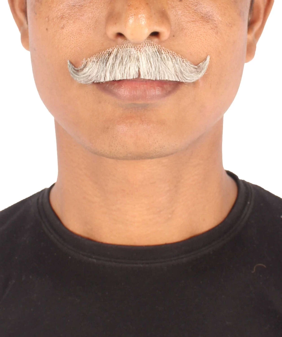 HPO Adult Men's Premium Imperial Fake Human Facial Hair Mustache