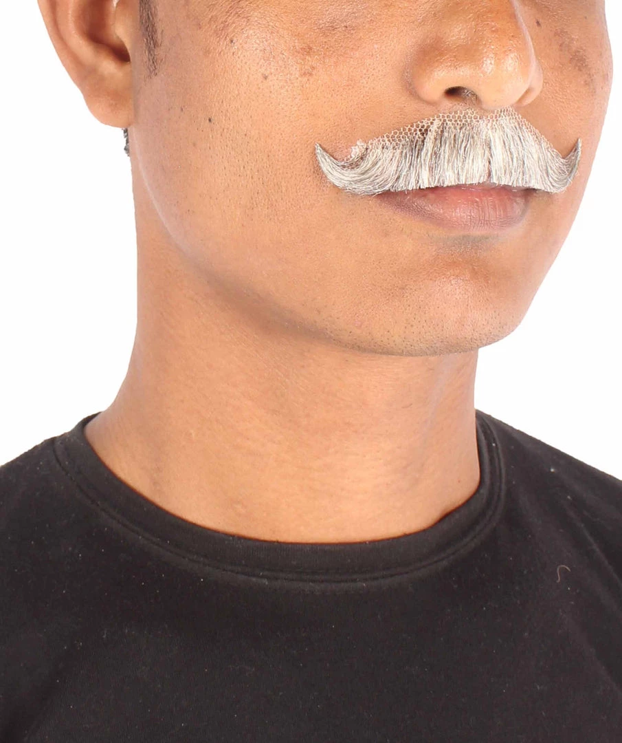 HPO Adult Men's Premium Imperial Fake Human Facial Hair Mustache
