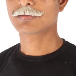 HPO Adult Men's Premium Imperial Fake Human Facial Hair Mustache
