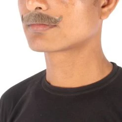 HPO Adult Men's Premium Imperial Fake Human Facial Hair Mustache