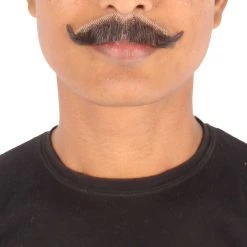 HPO Adult Men's Premium Imperial Fake Human Facial Hair Mustache